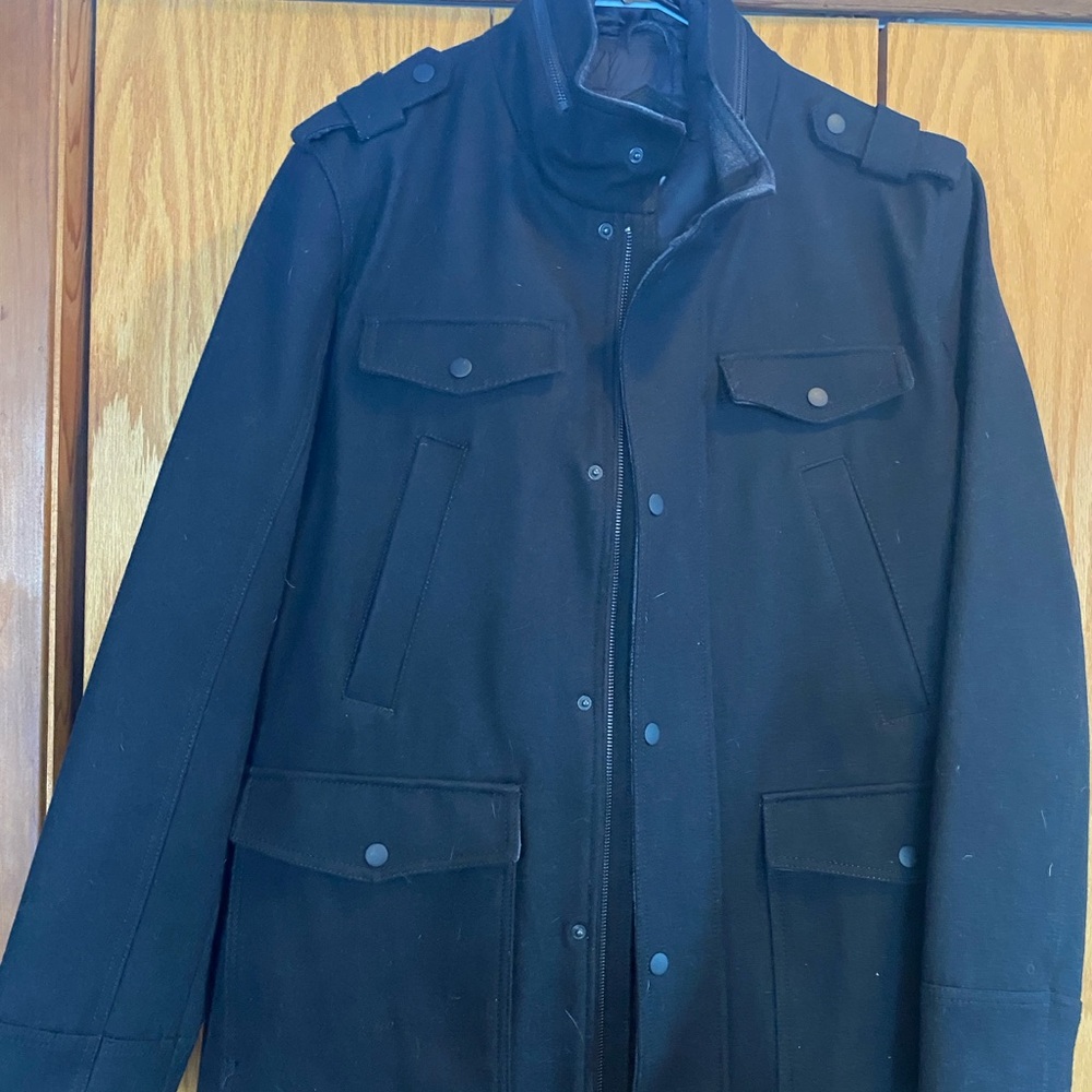 Black Rivet Brand Military Inspired Jacket